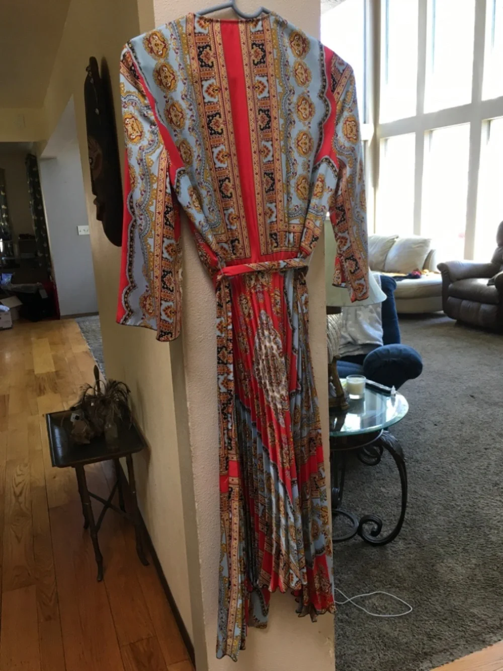 Zara Maxi Dress With Pleated Skirt - Picture 4 of 5